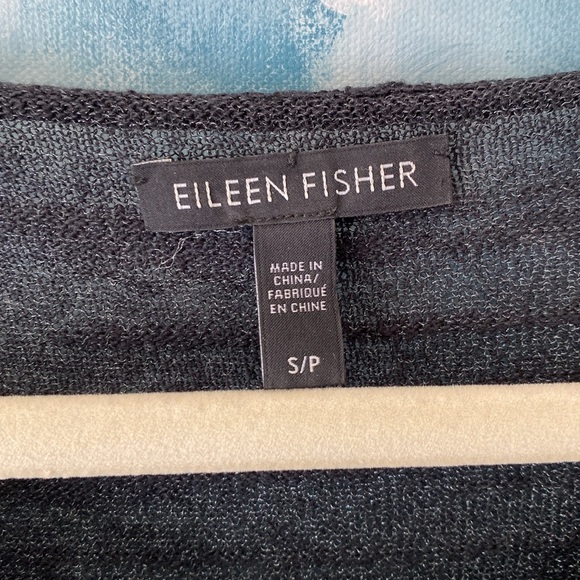 Shimmering Sheer Side Slit Top - Eileen Fisher - Picture 3 of 7